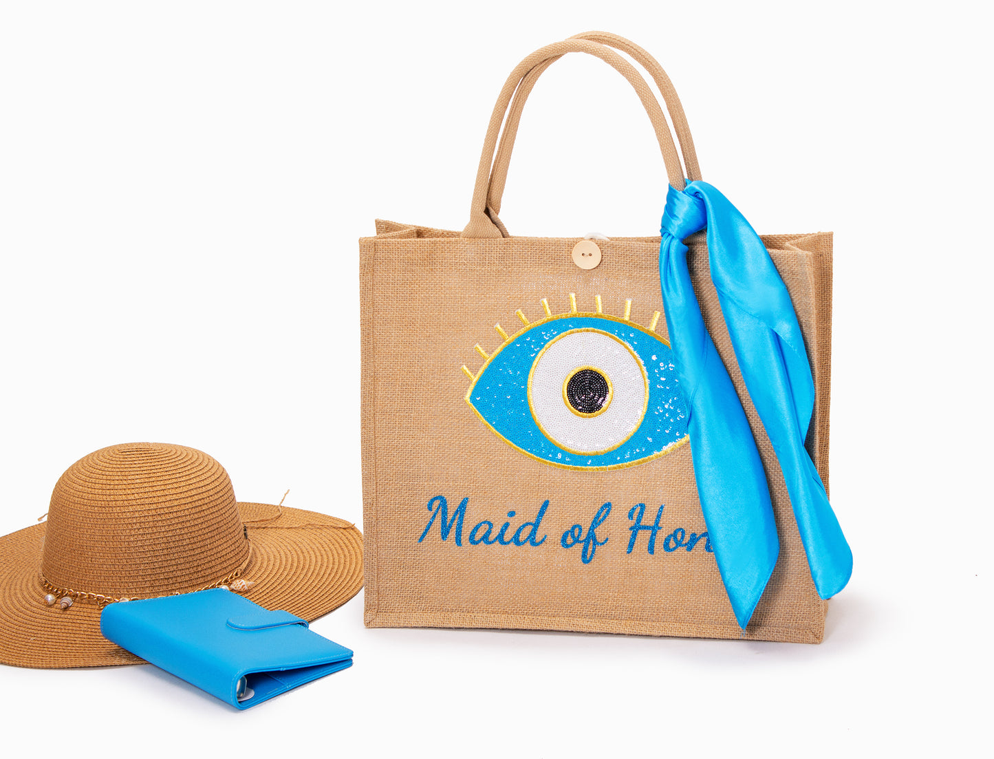 Beach Evil Eye Protection Custom Tote Bag
