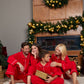 Custom Family Matching Elf Red Cotton Pajamas
