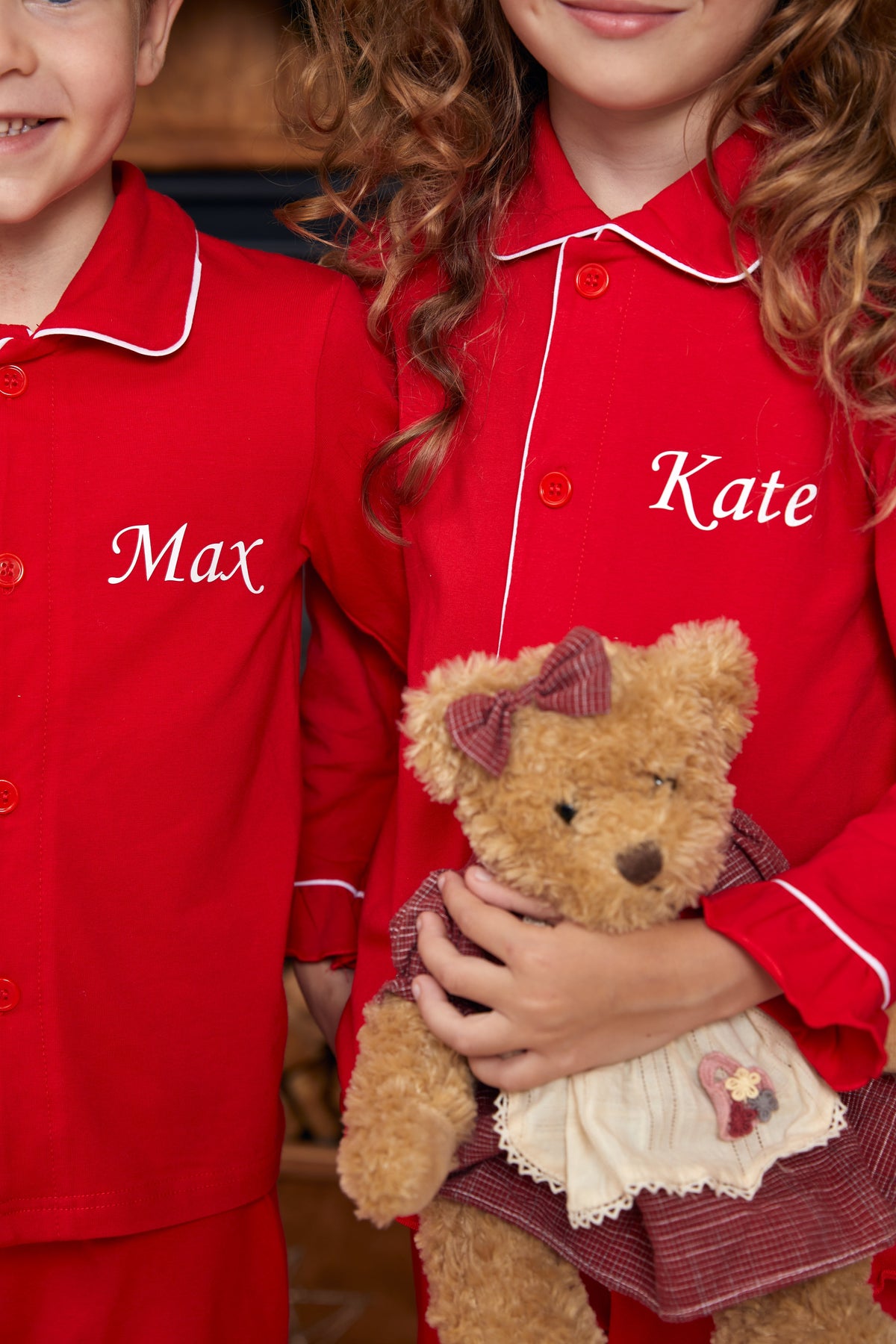 Custom Family Matching Elf Red Cotton Pajamas – Sunny Boutique Miami