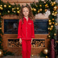 Custom Kids Cotton Christmas Ruffle Pajamas