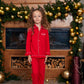 Kids Cotton Christmas Ruffle Pajamas Custom