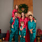 Christmas Kids Satin Pajamas Sets Long Sleeves + Pants