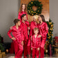Kids Satin Christmas Pajamas Sets Long Sleeves + Pants