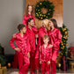 Family Matching Satin Xmas Pajamas Long Sleeves + Pants