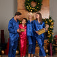 Family Matching Satin Xmas Pajamas Long Sleeves + Pants