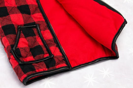 Christmas Buffalo Plaid Custom Vest