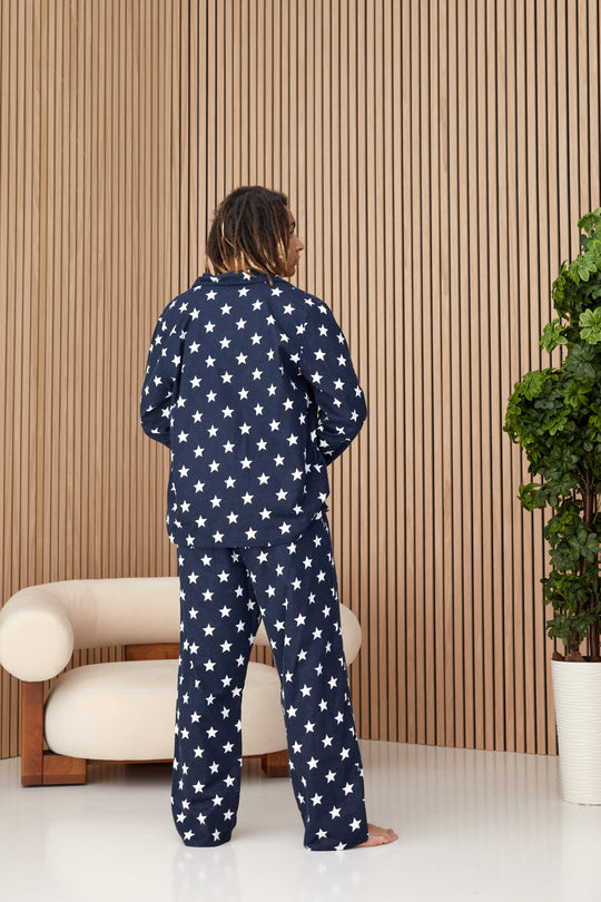 Stars Print Men's Pajama Set