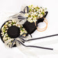 Floral Set Straw Bag and Hat for Bride Style 1