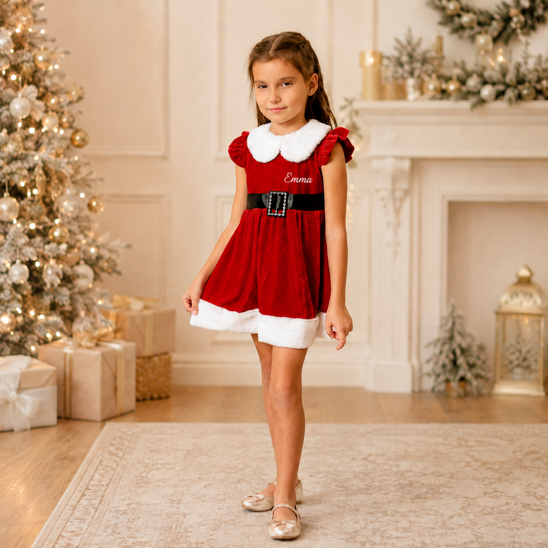 Santa Toddler Girl Dress