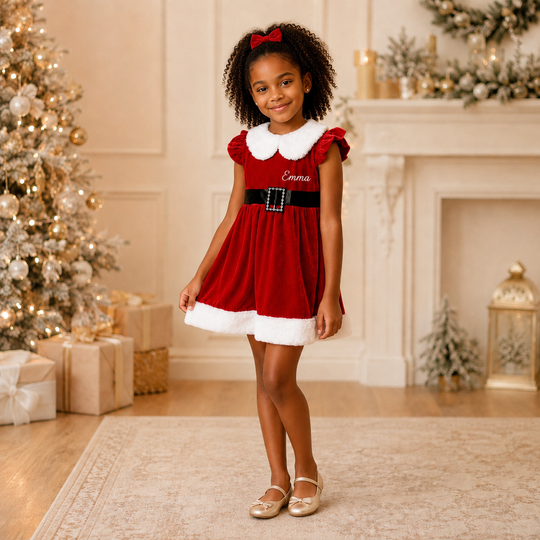 Santa Toddler Girl Dress