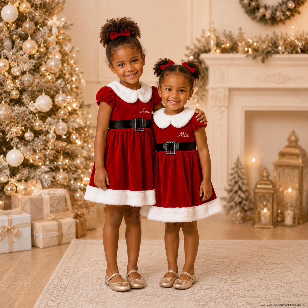 Santa Toddler Girl Dress