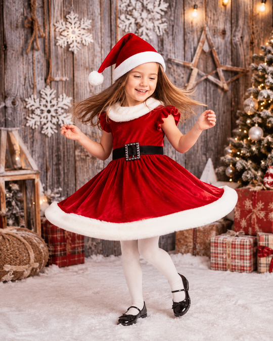 Santa Toddler Girl Dress