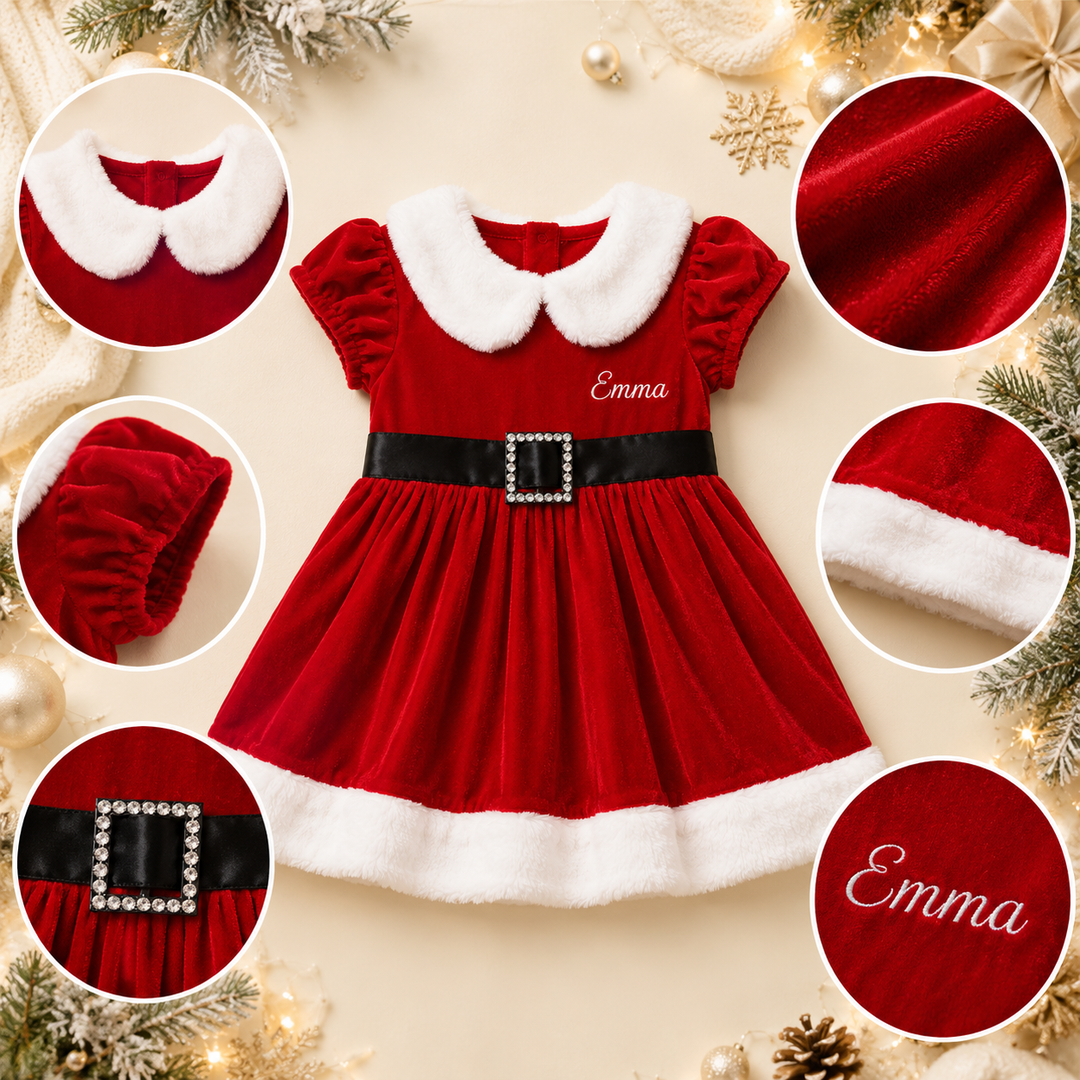 Santa Toddler Girl Dress