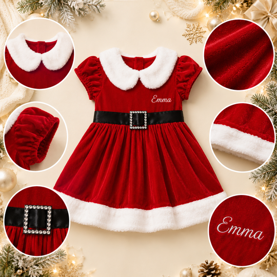 Santa Toddler Girl Dress
