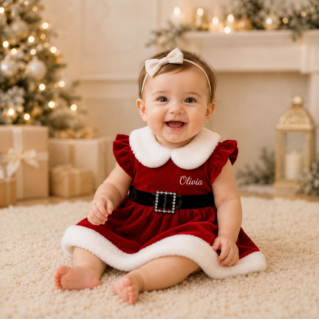 Santa Toddler Girl Dress