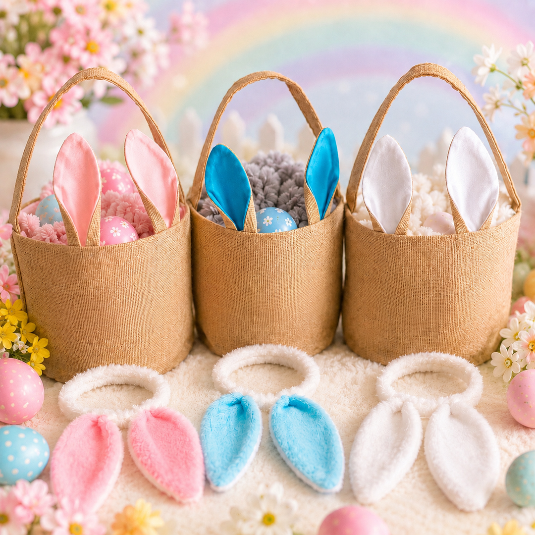 Personalized Easter Baskets for Eggs Hunting