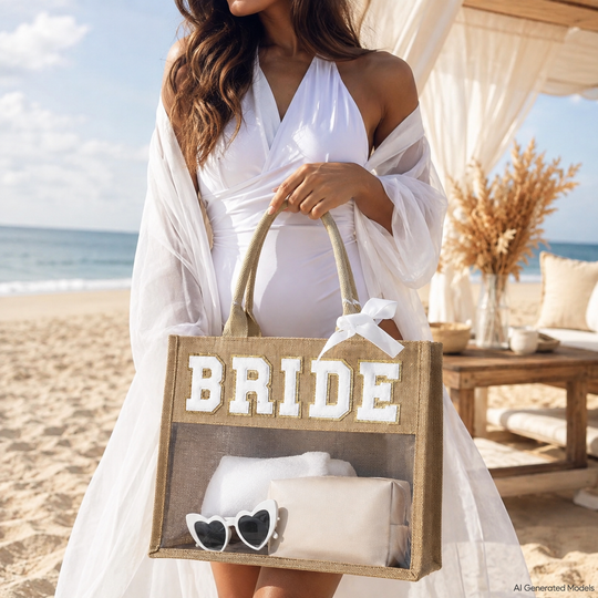 Custom Bride Tote Bag