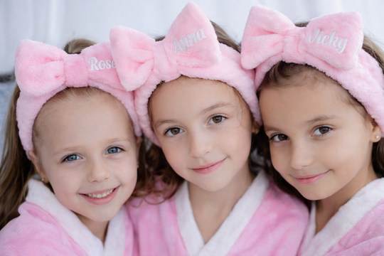 Kids Soft Spa Headband with Bow