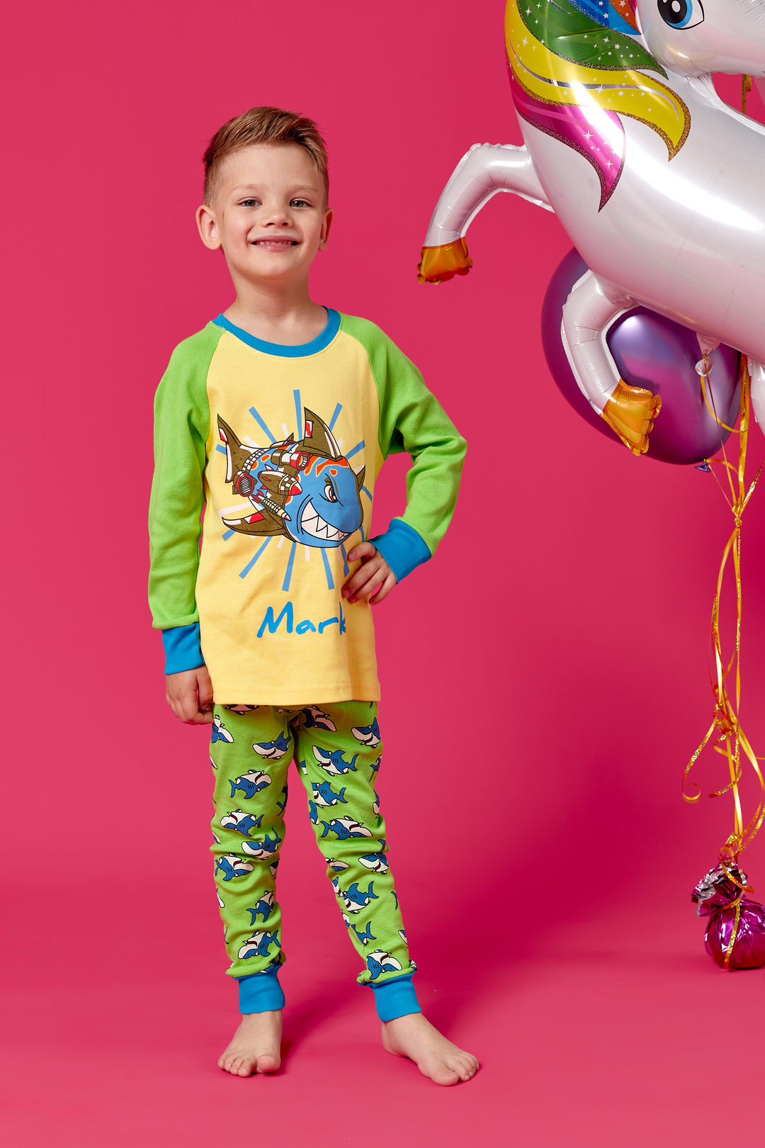 Boys Personalized Cotton Pajamas