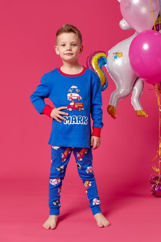 Boys Personalized Cotton Pajamas