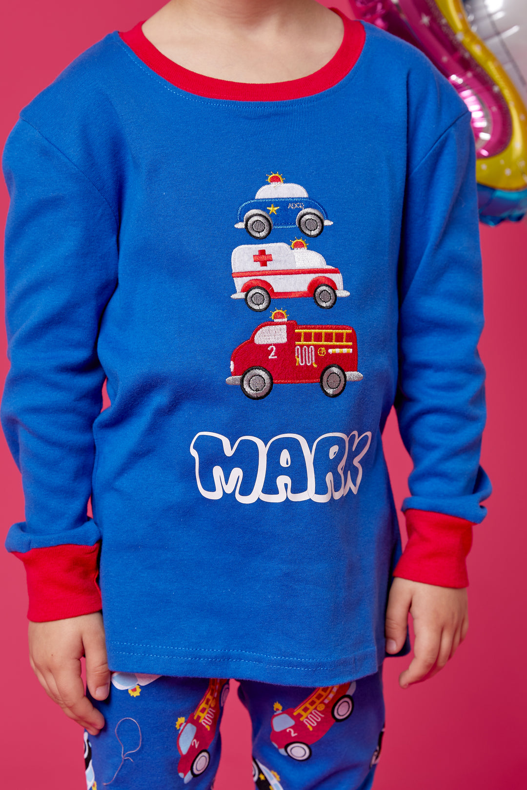 Boys Personalized Cotton Pajamas