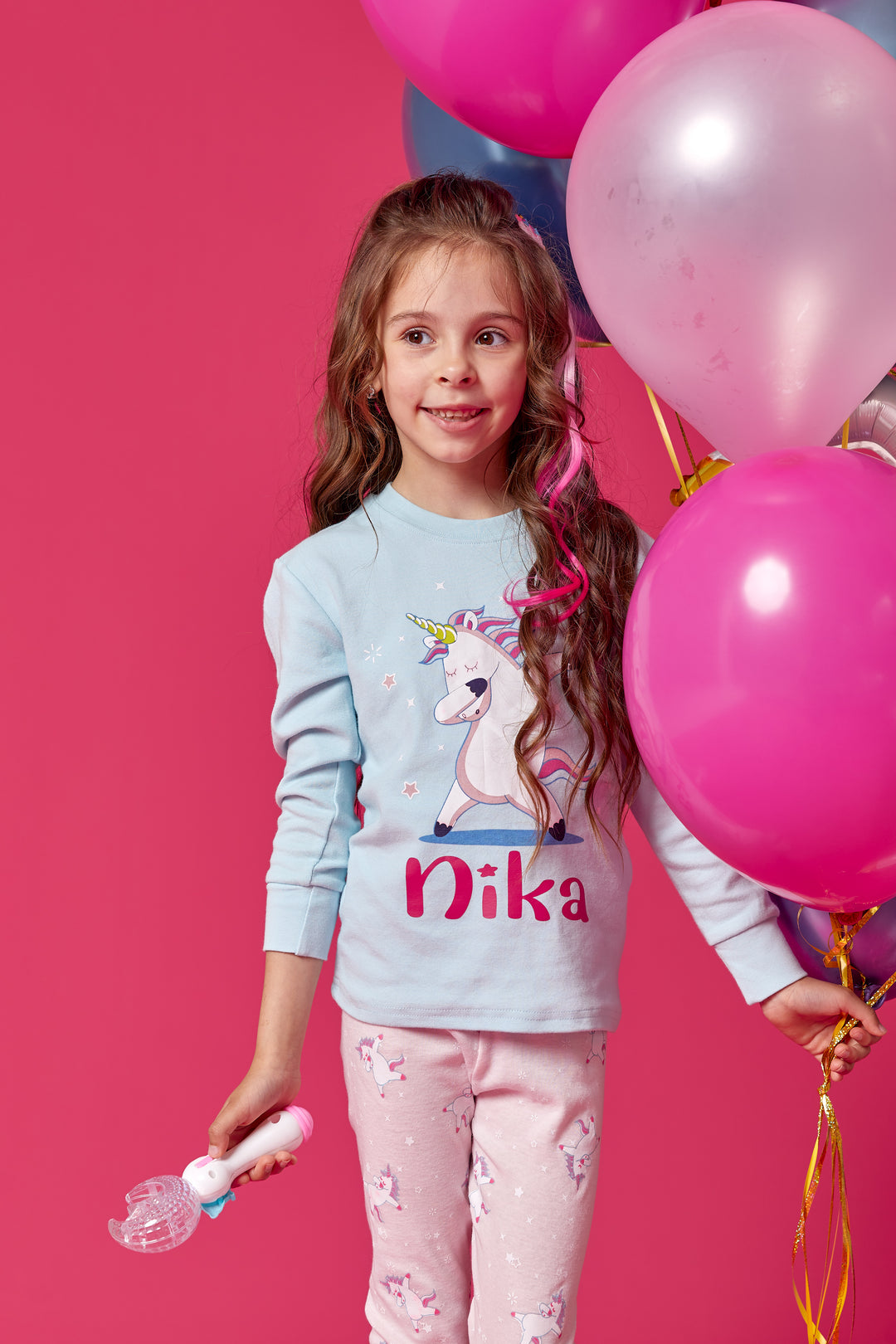 Personalized Girls Unicorn Pajamas