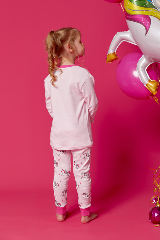 Personalized Girls Unicorn Pajamas