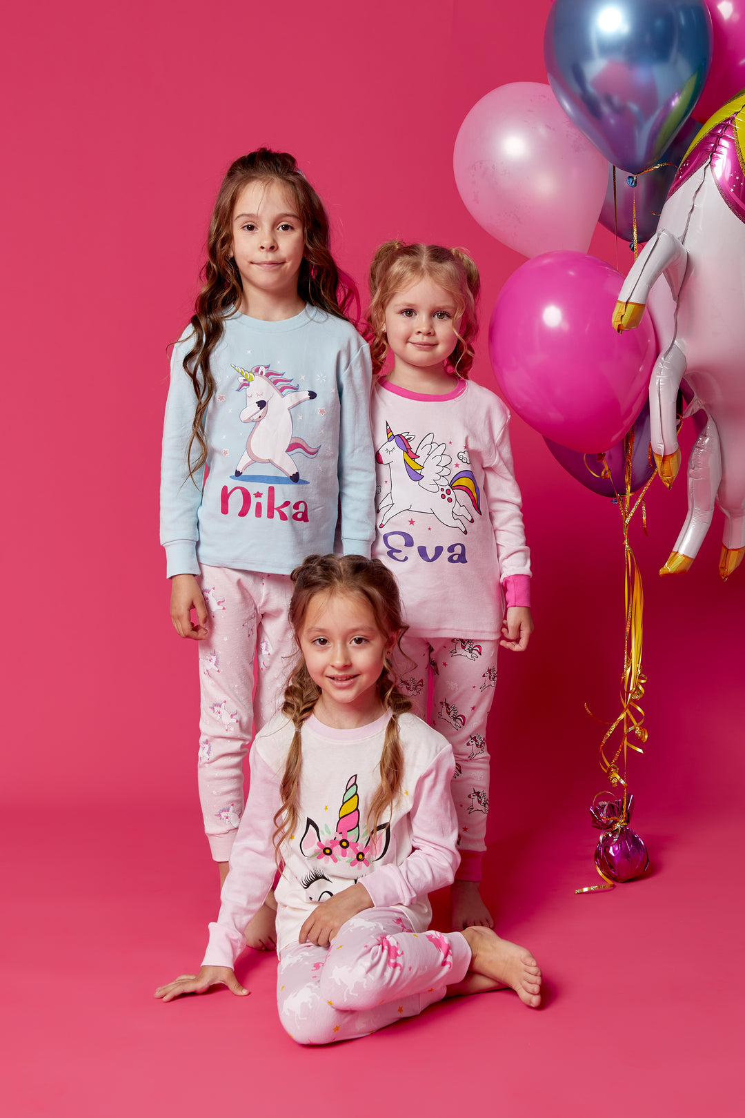 Personalized Girls Unicorn Pajamas