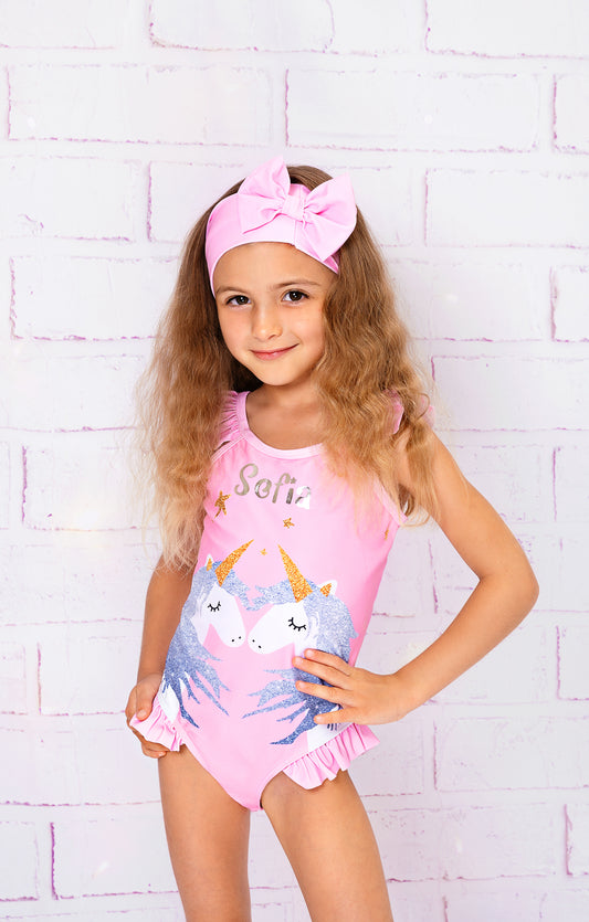 Custom Unicorn Kids Swimsuits
