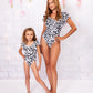 Custom Mommy and Me Leopard Swimsuits