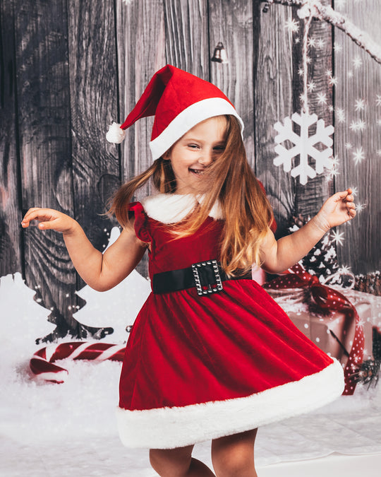 Santa Toddler Girl Dress