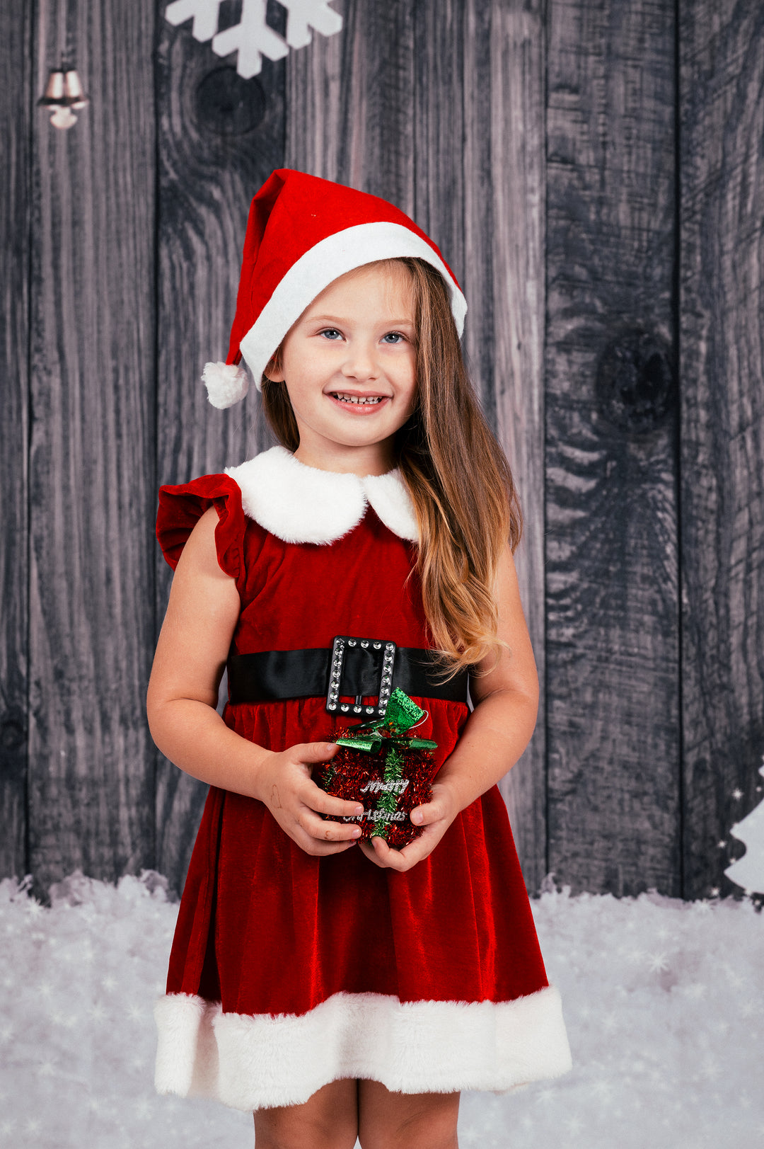 Santa Toddler Girl Dress