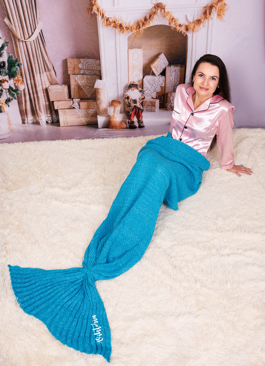 Personalized Mermaid Tail Blanket