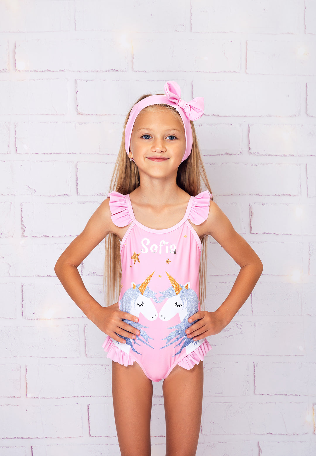 Kids Custom Unicorn Swimwear Set