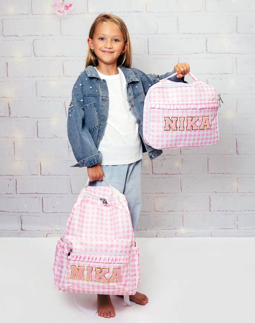 Plaid Backpack and Lunch Box for Kids – Sunny Boutique Miami