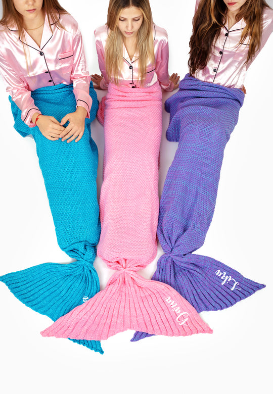 Personalized Mermaid Tail Blanket