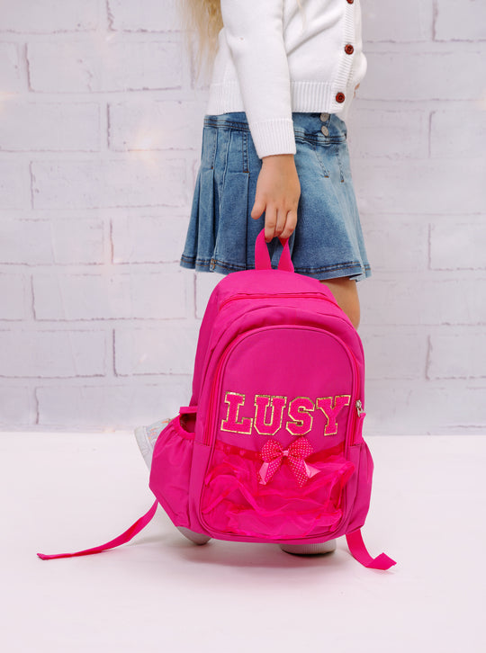 Custom Ruffled Backpacks