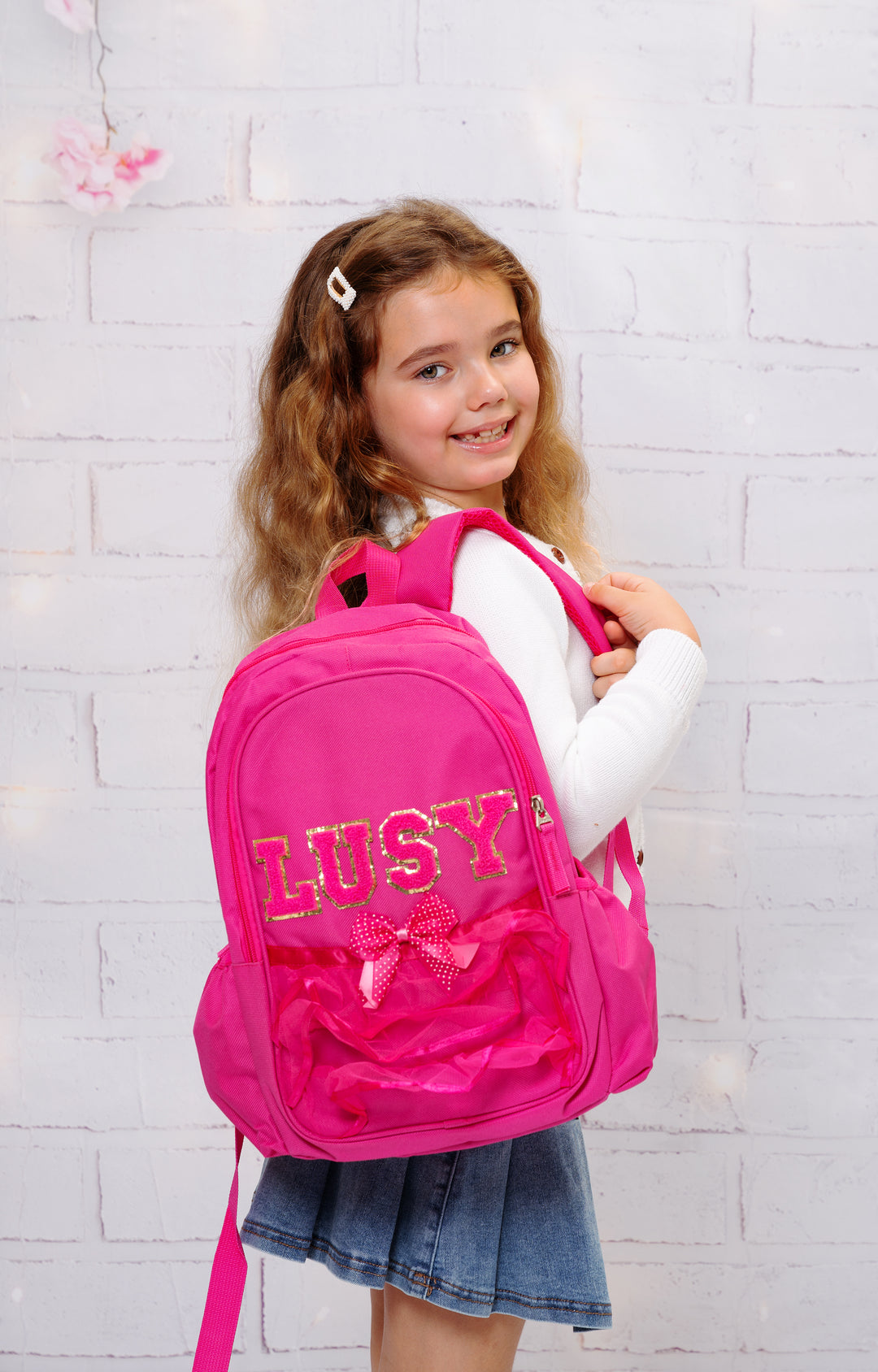 Custom Ruffled Backpacks