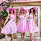 Pink Plaid Bridesmaid Lolita Dresses
