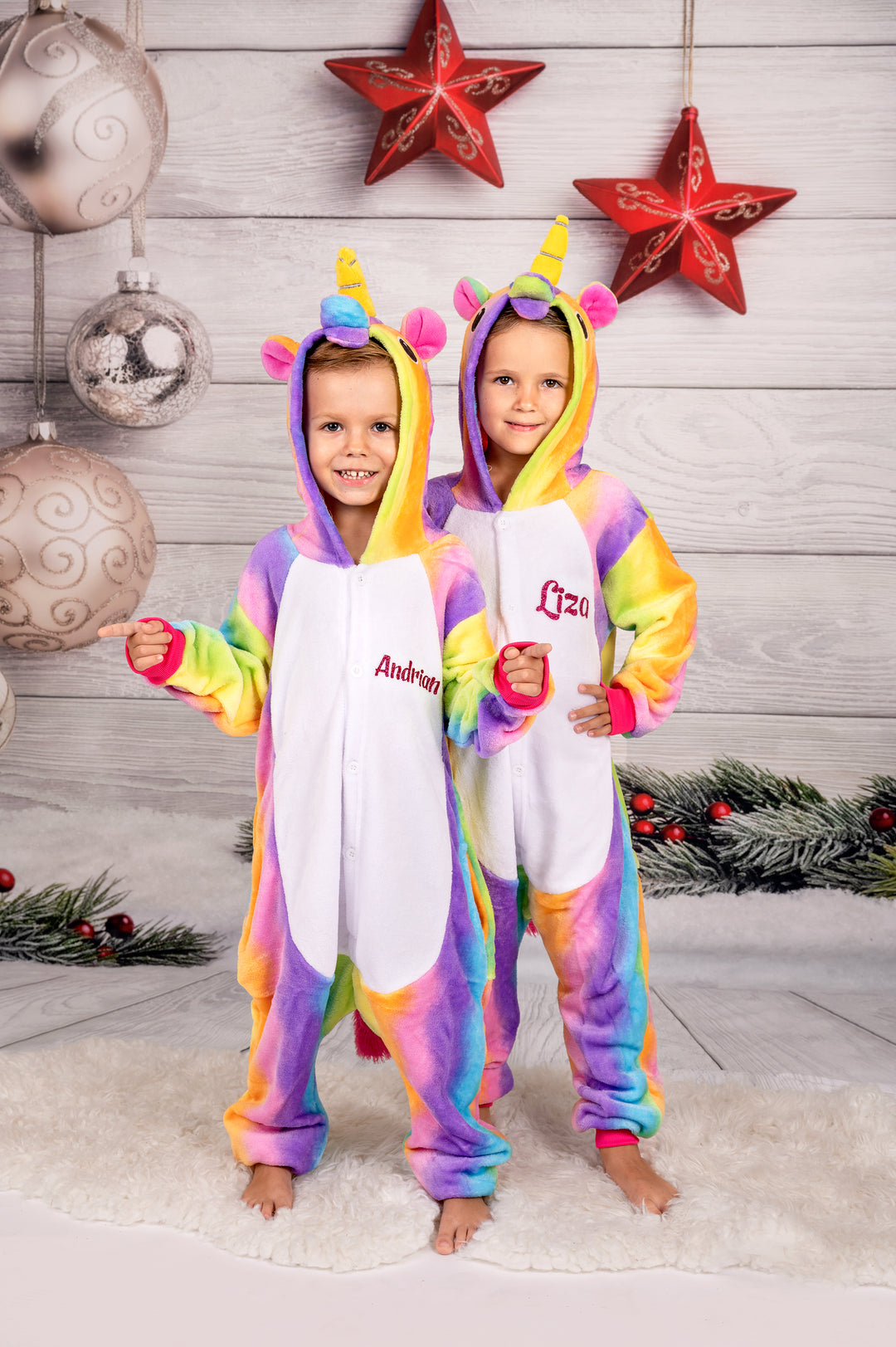 Christmas Unicorn Custom Pajama for Kids