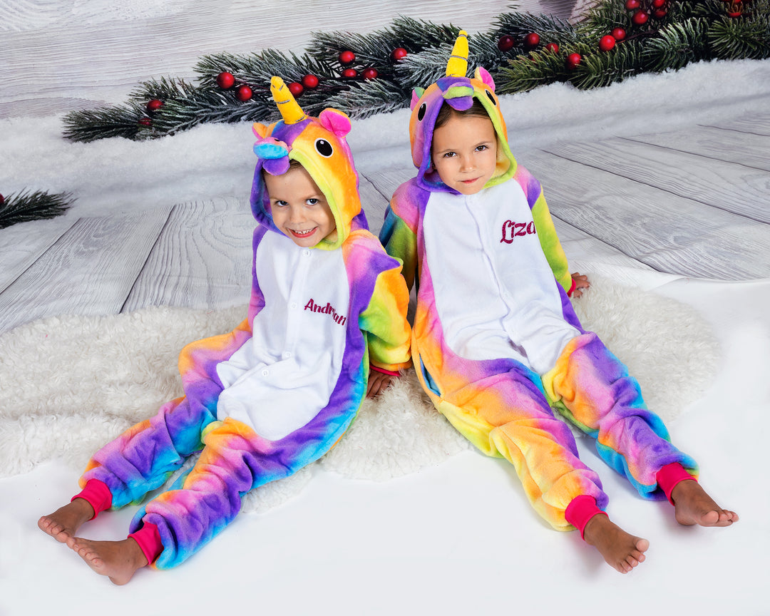 Christmas Unicorn Custom Pajama for Kids