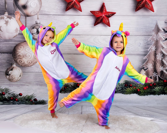 Christmas Unicorn Custom Pajama for Kids