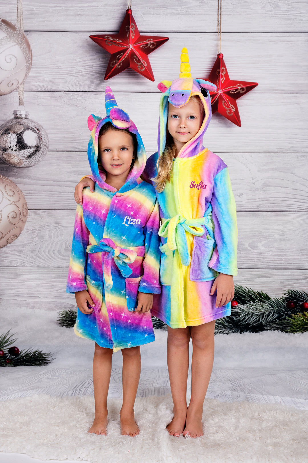 Kids Customized Unicorn Bathrobes