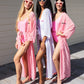 Pink Dolly Beach Long Cover Ups - Long Sleeves