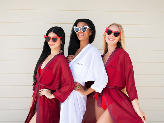 Custom Bridesmaids Beach Long Cover Ups - Long Sleeves