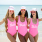 Pink Dolly Custom One Piece Swimsuit - Style1