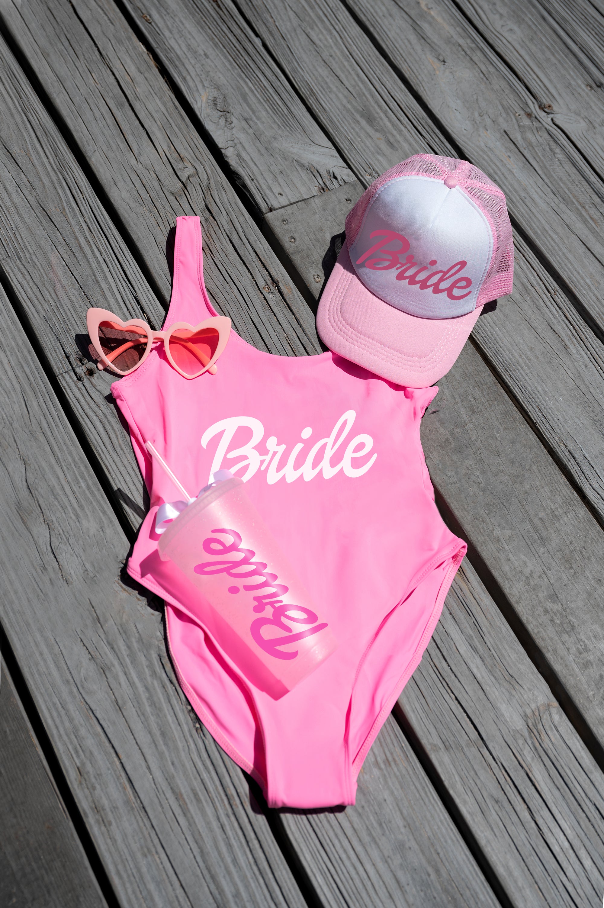 Bride Squad Custom One Piece Swimsuits