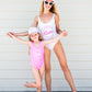 Mommy and Me Come on Baby - Let’s Go Party Swimsuits - Style2