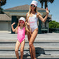 Mommy and Me Come on Baby - Let’s Go Party Swimsuits - Style2