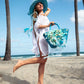 Bridal Straw Bag and Matching Hat with Flowers